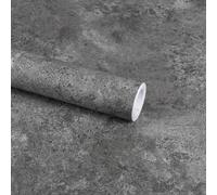 Allecto plus retiré Papier peint autocollant aspect béton gris foncé, imperméable, film de protection pour meubles, murs, tables, cuisine, 40 cm x 1 000 cm