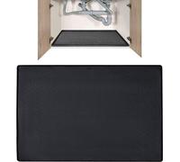 Allecto plus - Tapis en silicone sous l'évier 86x56cm | Imperméable | Tapis pour placard de cuisine | Trou d'évacuation | Noir | Cuisine & Salle de bains Revêtement d'étagère