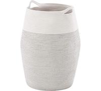 Allecto Premium - Grand panier à linge tissé en corde de coton pour le linge - 256 cm de hauteur - Panier de rangement pour la chambre à coucher de la blanchisserie