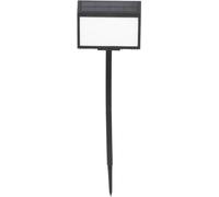 Allecto Premium - Plaque de numéro de maison à énergie solaire avec éclairage LED pour l'extérieur - Étanche et alimentée par le soleil - Plaque d'adresse extérieure avec poteaux pour cour ou rue