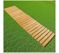 Allée de jardin antidérapante résistante aux intempéries - Passerelle en bois facile à dérouler pour jardin, plage, mariages et événements