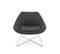 Allermuir Open Lounge Chair Grijs