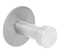 ALLES IM GRIFF Patère murale Pirwa 1 - Patère murale individuelle - Patère avec plaque de base Profondeur 32 mm Acier inoxydable brossé