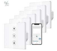 ALLEVOI 6 Pack Interrupteur Volet Roulant Connecté (Fil Neutre Requis), Interrupteur Tactile de Stores Contrôle de Pourcentage et Commande Vocale, Compatible avec Alexa/Google Home/Smart Life