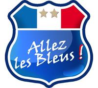 Allez Les Bleus ! - 10cm - Sticker/Autocollant