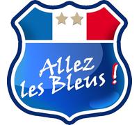 Allez les bleus ! - 15cm - Sticker/autocollant