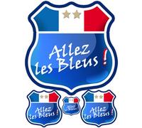 Allez Les Bleus 2 Étoiles (Kit 4 Pièces) - Sticker/Autocollant