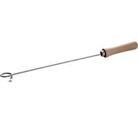 Allgrill Fourchette circulaire Spatule universelle en acier inoxydable avec manche en bois 55 cm