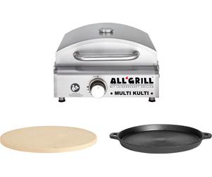 All'Grill Multi-Kulti Set 1 incl. pierre à pizza et plaque de gril en fonte