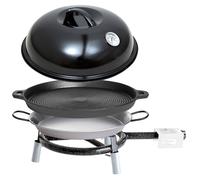 Paella World Trekking Line Set incluant une hotte de cuisson, une poêle en fonte et une poêle à paella