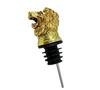 Alliage Bouchon Verseur à Vin Or, Tête de Lionceau | Design Créatif, Léger et Sûr, pour Maison et Fête, Accessoire Pratique pour Bouteilles