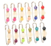 Alliage Broche de Sécurité Clips Décoratifs 12 Pièces, Robe | Style Simple et Élégant, pour Châles et T-shirts, Lot Mixte, Usage Soirée et Bal Couleur Aléatoire