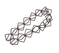 Alliage D’aluminium Chaîne de Pluie Décorative, Forme Créative | Démontable, Connectable et Résistante à Corrosion, Finition Marron, pour Gouttière Extérieure et Balcon