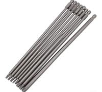 Alliage d'acier pour embouts Torx 200 mm de longueur T8-T40 | Embouts magnétiques pour tenir les vis, pour t8- pour les tailles T40, longueur 200 mm, empêche le dénudage
