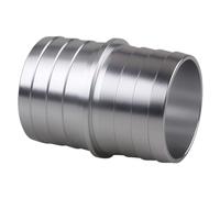 Alliage D'aluminium Adaptateur de Radiateur 1-1/2 à 1-1/2 | Raccord Argenté, Installation Facile, pour Tube et Durite de Servofrein, Format Compact