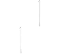 Alliage D'aluminium Baguette à Rideaux Manuelle 2 Pièces | Commande Coulissante à Main, Prise Ergonomique, Usage Simple, Accessoire Pratique pour Ouverture et Fermeture