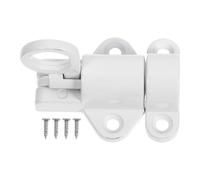 Alliage D'aluminium Blanc Loquet de Porte de Grenier avec Ressort | Targette de Porte, Loquet Pte Intérieur, Verrou Trappe Plafond, Vis Incluses, pour Porte et Fenêtre
