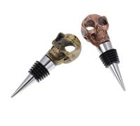 Alliage D'aluminium Bouchon de Bouteille de Vin 2 Pièces | Bague en Caoutchouc, Conserve la Fraîcheur, Joint Hermétique, pour Bouteilles de Vin Couleur Aléatoire