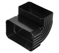 Alliage D'aluminium Raccord à Angle Droit pour Gouttière | Coude de Canalisation 90°, Connexion Flexible, Installation Facile, Noir, Pièce Pratique pour Pluie