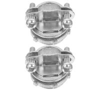 Alliage de Zinc Connecteur de Câble à Pince 1/2 Pouce 2 Pièces | Boîte de Jonction, Raccord à Pression, Protection des Fils, Résistance aux Chocs, Non Déformable