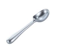 Alliage de Zinc Cuillère à Glace, Ergonomique, pour Salade et Glace | Argenté, Facile à Nettoyer, Coupe la Glace Dure, Usage Maison et Bureau, Accessoire la Cuisine Simple