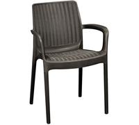 Allibert 202761, Siège rigide, Dossier rigide, Polypropylène (PP), anthracite, 600 mm, 520 mm
