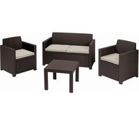 ALLIBERT ALABAMA Ensemble de salon, marron/beige 17199240