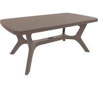 ALLIBERT BALTIMORE Table de jardin, 177 x 100 x 71 cm, cappuccino 17202808