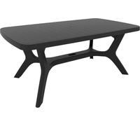 ALLIBERT BALTIMORE Table de jardin, 177 x 100 x 71 cm, graphite 17202808