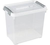 Curver Boîte de rangement HANDY 243859 empilable 294 x 194 x 254 mm transparent argent