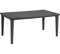 ALLIBERT FUTURA Table de jardin, 165 x 95 x 75 cm, graphite 17197868
