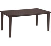 ALLIBERT FUTURA Table de jardin, 165 x 95 x 75 cm, marron 17197868