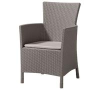 ALLIBERT IOWA Chaise de jardin, 62 x 60 x 89 cm, cappuccino/beige 17197853