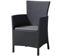 ALLIBERT IOWA Chaise de jardin, 62 x 60 x 89 cm, graphite/gris 17197853