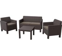 ALLIBERT ORLANDO Ensemble de salon, marron/gris-beige 17202809