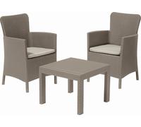 ALLIBERT SALVADOR Ensemble de balcon, cappuccino/beige 17200721