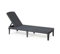 Allibert Sunl Ounger pour Bain de Soleil, Graphite/Gris, 58 x 187 x 29 cm