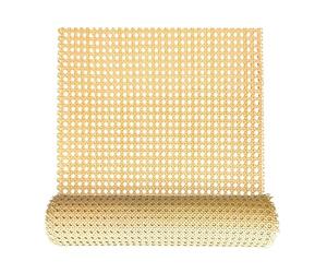 ALLINKIT Rouleau de Cannage Synthétique 50cm x 500cm - Toile Rotin Hydrofuge Résistante, Structure Hexagonale pour Rénovation de Meubles Larges (Lit, Canapé, Cloison Décorative)