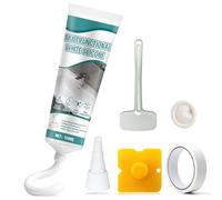AllisWay Joint Salle de Bain Blanc, Silicone Blanc, Joint Silicone, Joint Baignoire Convient pour les Éviers, Divers Joints de Comptoirs, Ensemble D'outils Complet Liaison Solide, 150ml
