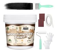 AllisWay Peinture Bois, Rénovation de Meubles en Bois, Noir, 500 g