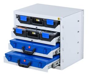 Allit 455805 Rack de stockage pour mallettes, Gris
