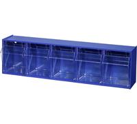 Bloc-tiroirs VarioPlus ProFlip 5 casiers bleu Allit