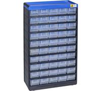 Allit 464660 VarioPlus Pro 53/100 Boîte de Rangement pour Petites pièces (l x H x P) 300 x 525 x 135 mm Noir, Bleu, Polypropylène