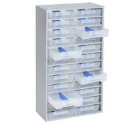Allit 464810 Magasin pour petites pièces VarioPlus ProM 57/48 (L x H x P) 300 x 565 x 140 mm Argent 1 pce (464810)