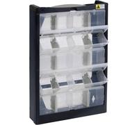 Réservoir pour petites pièces Allit 466250 (l x H x P) 300 x 465 x 80 mm noir, gris 1 pc(s)