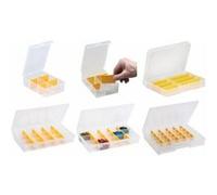 Allit Organiseur de rangement EuroPlus Basic 37/7-20 – 27 compartiments amovibles – H6×L37×P29,5 cm