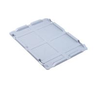 Allit Couvercle à charnière PP L400xl300mm gris pour caisses de transport gerbables AL Quantité:1