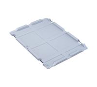 Allit Couvercle cloche PP L400xl300mm gris pour caisses de transport gerbables ALLIT Quantité:1