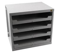 Allit Rack de stockage 455805 pour mallettes, gris