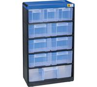 Allit VarioPlus Kleinteilemagazin schwarz 30,0 x 13,5 x 52,5 cm